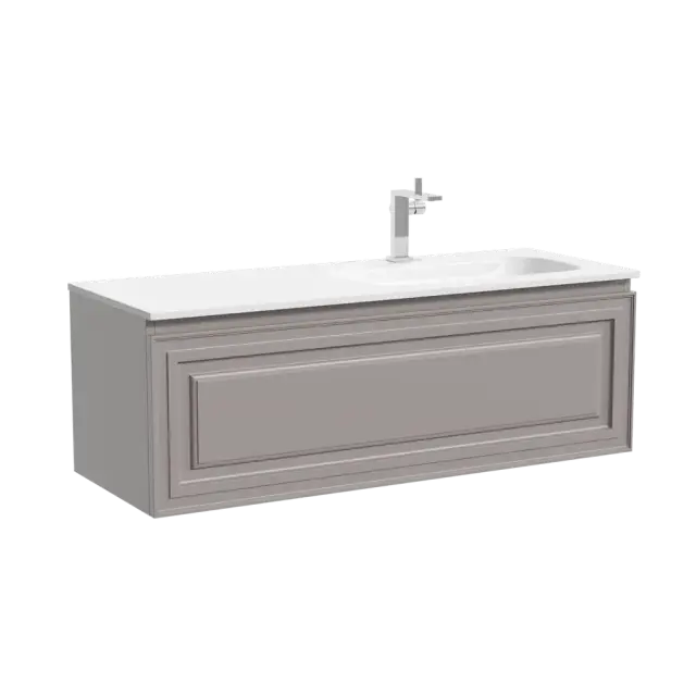 Тумба подвесная SANCOS Very  правая 1195х445х406, c одним  ящиком оснащенным доводчиками, Doha Soft , арт.VR120RSM