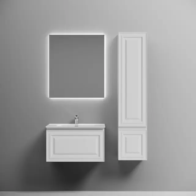 Тумба подвесная SANCOS Very 690х445х406, c одним  ящиком оснащенным доводчиками, Bianco , арт.VR70W