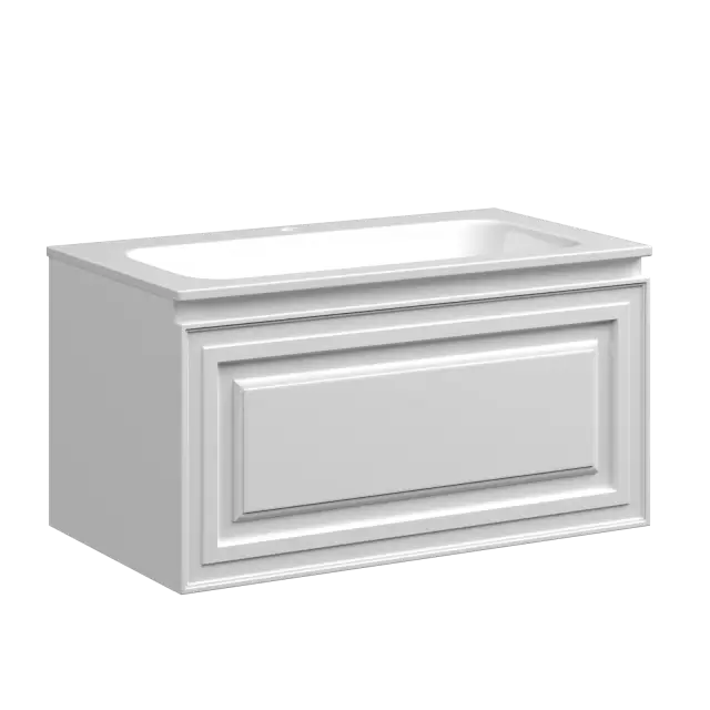 Тумба подвесная SANCOS Very 790х445х406, c одним  ящиком оснащенным доводчиками, Bianco , арт.VR80W