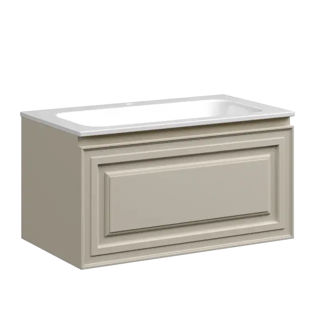 Тумба подвесная SANCOS Very 790х445х406, c одним  ящиком оснащенным доводчиками, Beige Soft , арт.VR80CE