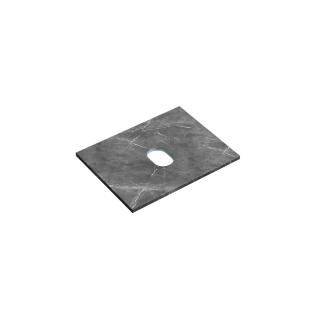 Столешница для ванной комнаты SANCOS 600х460, цвет black sky, арт. TT60A1