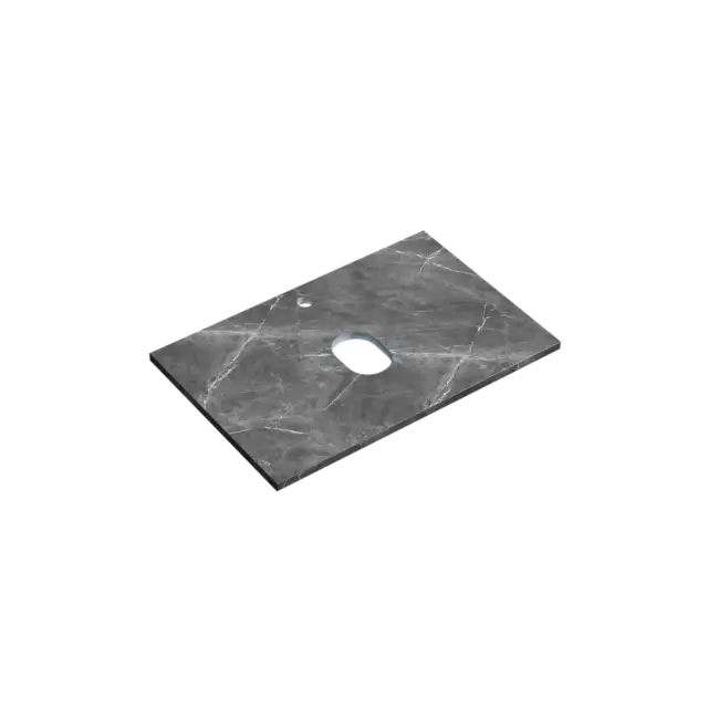 Столешница для ванной комнаты SANCOS 700х460, цвет black sky, арт. TT70A1X