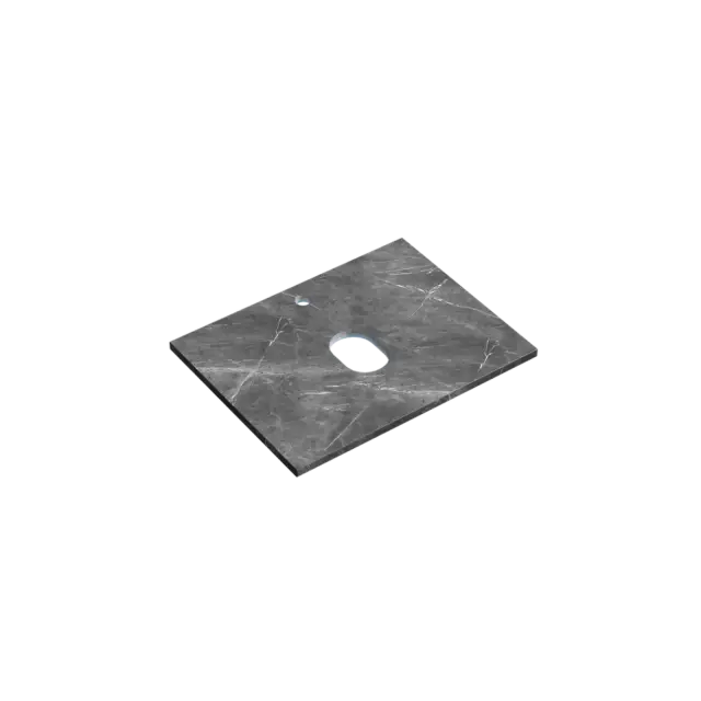 Столешница для ванной комнаты SANCOS 600х460, цвет black sky, арт. TT60A1X