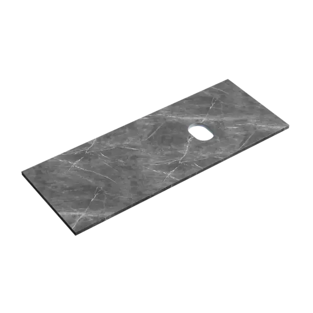 Столешница для ванной комнаты SANCOS 1200х460, цвет black sky, арт. TT120A1R, правая