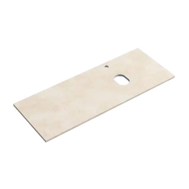 Столешница для ванной комнаты SANCOS 1200х460, цвет kreman, арт. TT120A2XR, правая