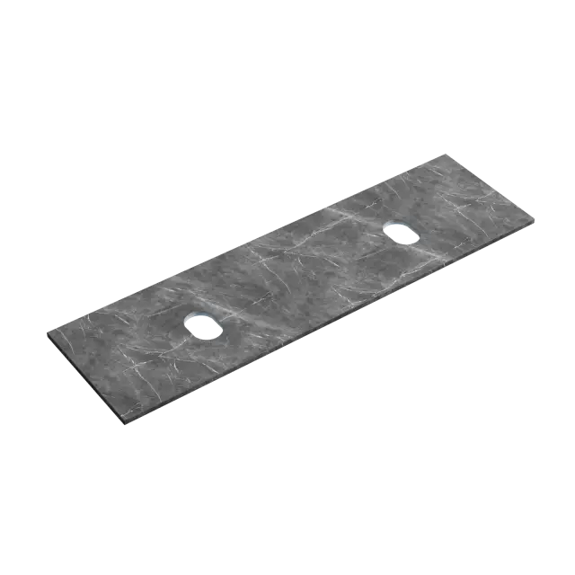 Столешница для ванной комнаты из керамогранита SANCOS Black Sky 1400х460 без отверстия под смеситель, арт.TT140A1