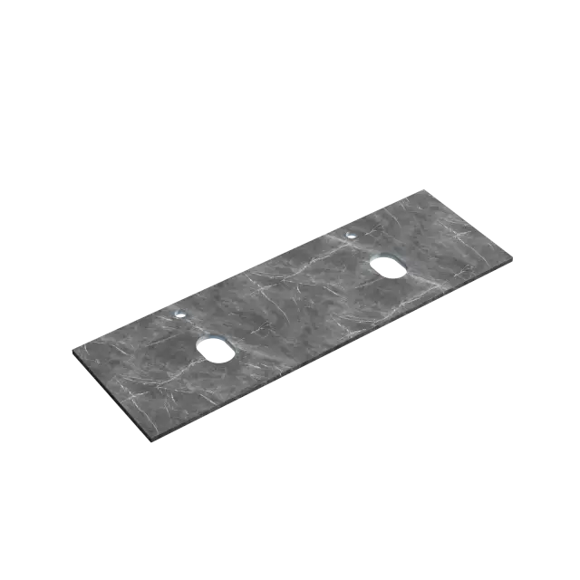 Столешница для ванной комнаты из керамогранита SANCOS Black Sky 1400х460 c отверстием под смеситель, арт.TT140A1X