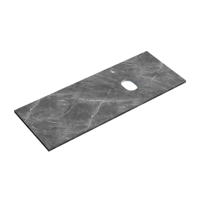 Столешница для ванной комнаты SANCOS 1200х460, цвет black sky, арт. TT120A1XR, правая