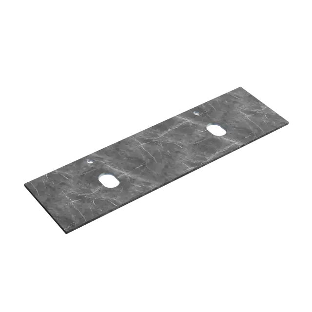 Столешница для ванной комнаты из керамогранита SANCOS Black Sky 1600х460 c отверстием под смеситель, арт.TT160A1X