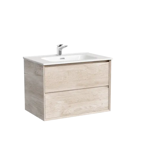 Тумба подвесная SANCOS Marmi 2.0 690х445х520 с двумя ящиками оснащенными доводчиками скрытого монтажа, дуб галифакс натуральный, арт. MR2.070EG