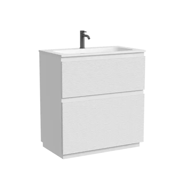 Тумба напольная SANCOS Folk Floor 790х445х850, c двумя ящиками оснащенными доводчиками, Bianco, арт.FL80FW