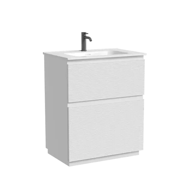 Тумба напольная SANCOS Folk Floor, 690х445х850, c двумя ящиками оснащенными доводчиками, Bianco, арт.FL70FW