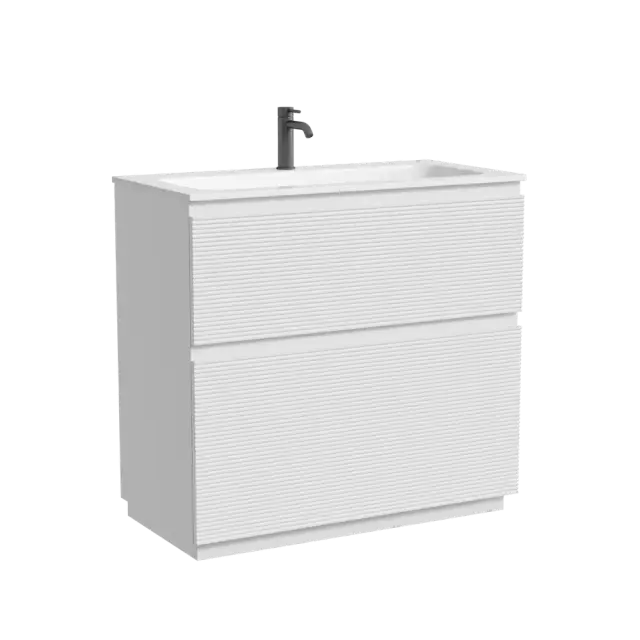 Тумба напольная SANCOS Folk Floor 890х445х850, c двумя ящиками оснащенными доводчиками, Bianco, арт.FL90FW