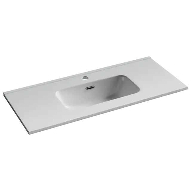 CN7030 Раковина мебельная накладная Compact 910x395x170, цвет белый