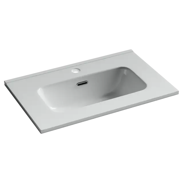 CN7025 Раковина мебельная накладная Compact 610x395x170, цвет белый