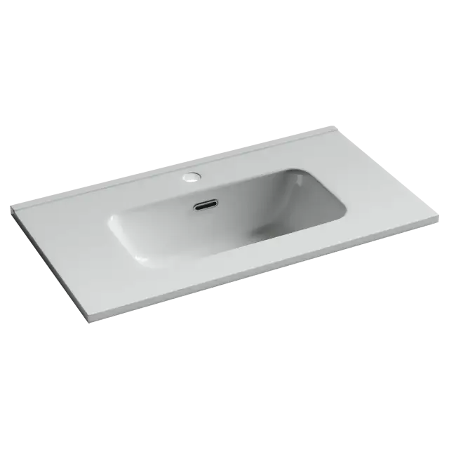 CN7029 Раковина мебельная накладная Compact 710x395x170, цвет белый