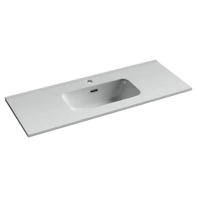 CN7027 Раковина мебельная накладная Compact 1010x395x175, цвет белый