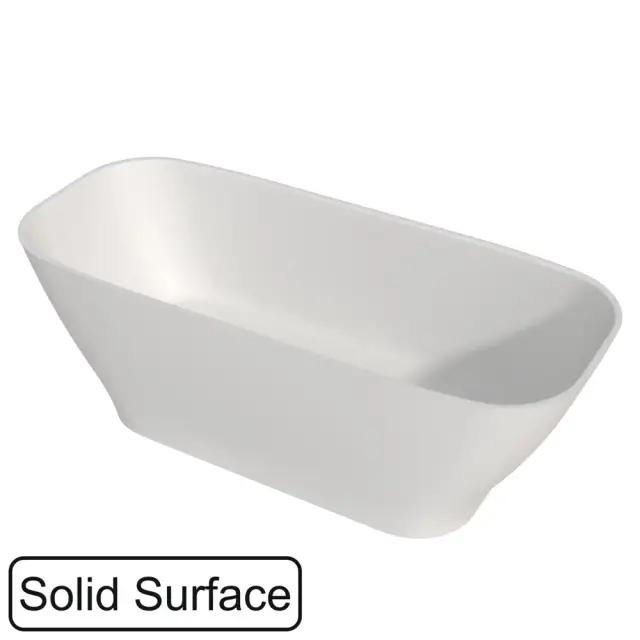 Ванна WHITECROSS Clover 170x72 БЕЗ ПЕРЕЛИВА (белый мат) иск. камень