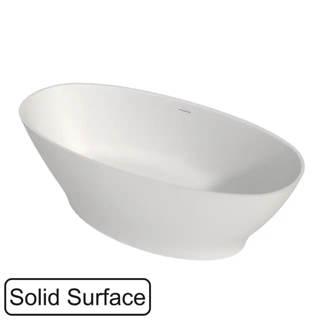 Ванна WHITECROSS Glock 170x80 (белый мат) иск. камень