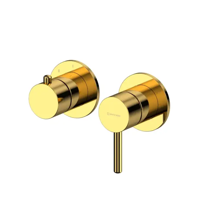 Внешняя часть смесителя на 3 потребителя WHITECROSS Y1243GL (золото)