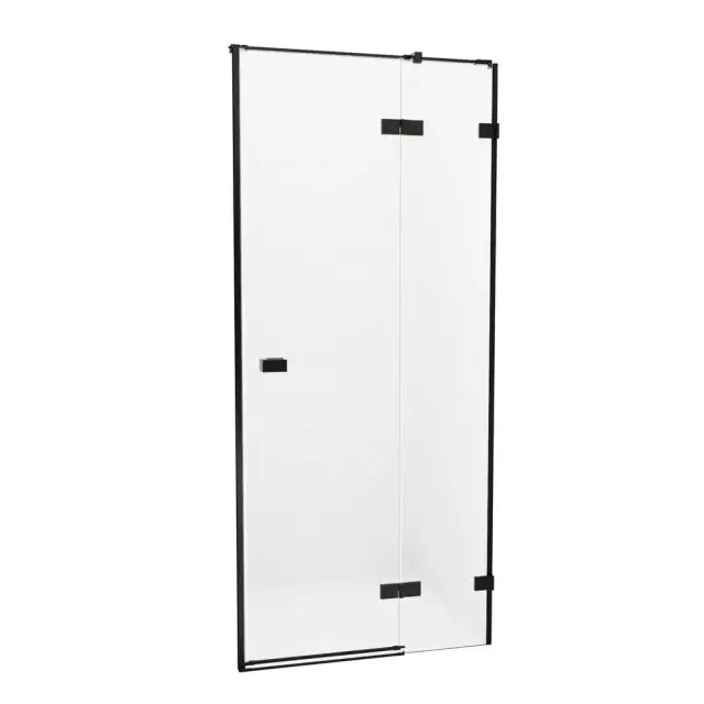 Дверь в нишу NEW TRENDY AVEXA BLACK 130x200 EXK-1557 (черный)