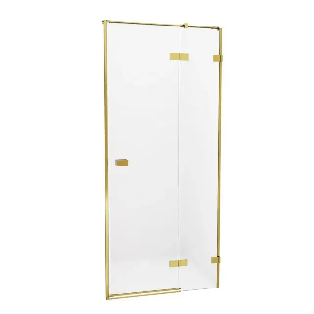 Дверь в нишу NEW TRENDY AVEXA GOLD BRUSHED 130x200 EXK-1725 (брашированное золото)