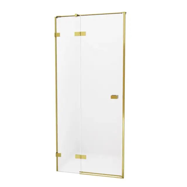 Дверь в нишу NEW TRENDY AVEXA GOLD BRUSHED 90x200 EXK-1716 (брашированное золото)