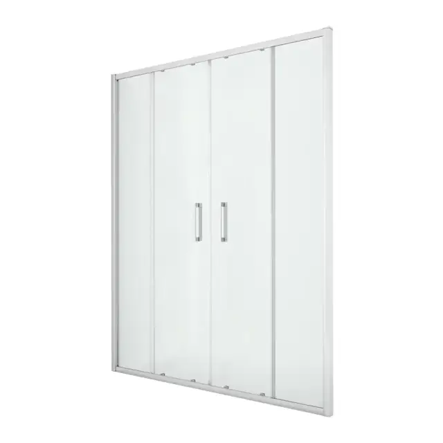 Дверь в нишу NEW TRENDY NEW CORRINA 150x195 D-0184A (хром)