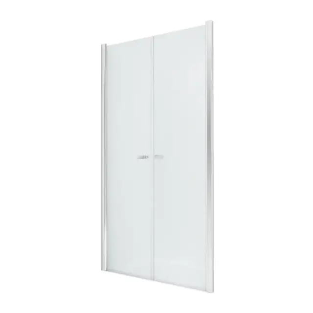 Дверь в нишу NEW TRENDY NEW SOLEO двойные двери 170x195 D-0170A (хром)