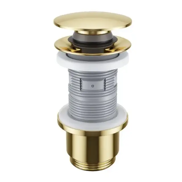 Донный клапан EXCELLENT для умывальника, клик-клак (золото)
