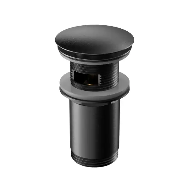 Донный клапан WHITECROSS A706GM для умывальника, клик-клак (оружейная сталь)