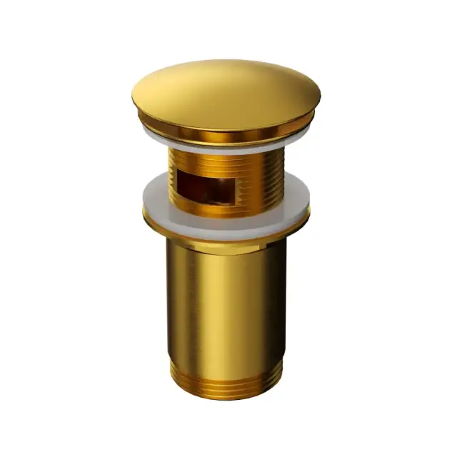 Донный клапан WHITECROSS A706GLB для умывальника, клик-клак (брашированное золото)