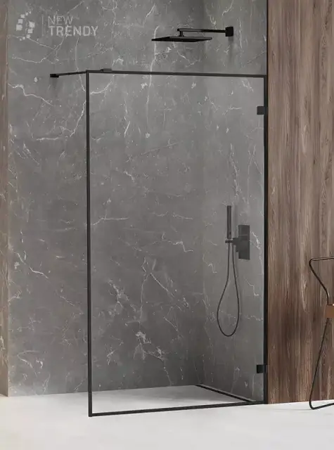Душевое ограждение NEW TRENDY AVEXA BLACK 60x200 EXK-2656 (черный)