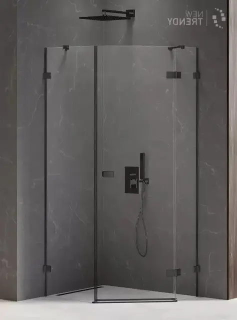 Душевое ограждение NEW TRENDY AVEXA BLACK R 100x80x200 EXK-3883 (черный)
