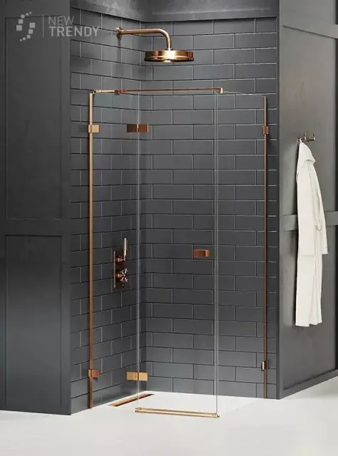 Душевое ограждение NEW TRENDY AVEXA COPPER BRUSHED L 80x110x200 EXK-3549 (брашированная медь)