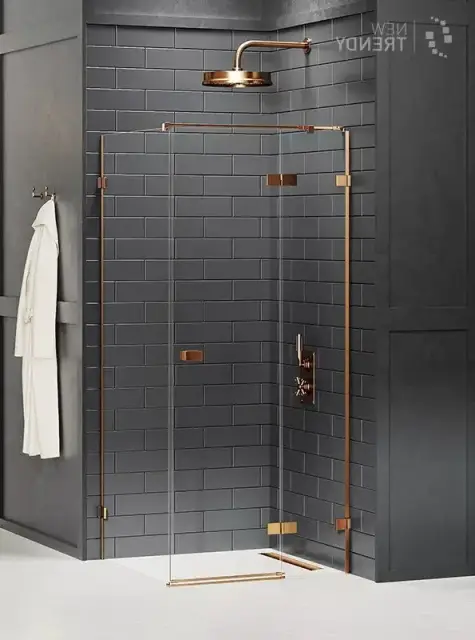 Душевое ограждение NEW TRENDY AVEXA COPPER BRUSHED R 100x70x200 EXK-3587 (брашированная медь)