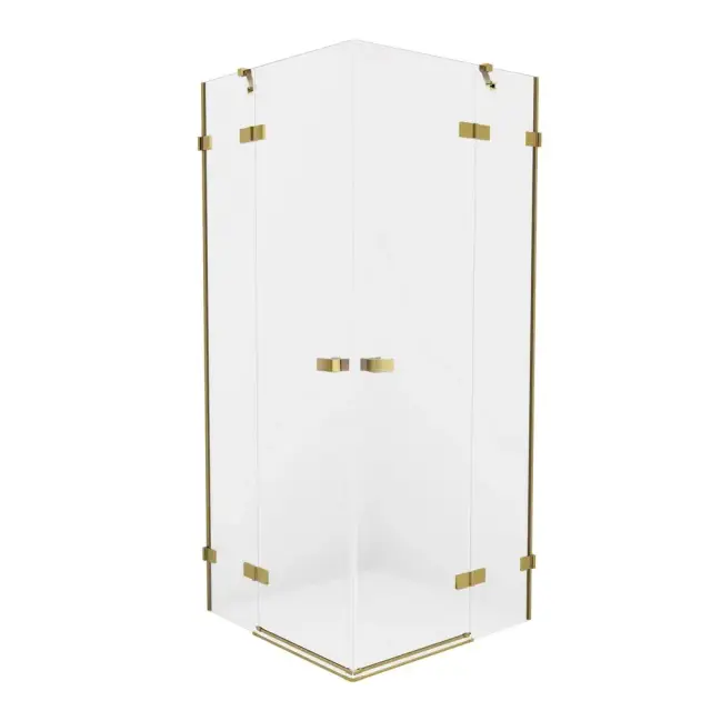 Душевое ограждение NEW TRENDY AVEXA GOLD BRUSHED 80x100x200 EXK-1778 (брашированное золото)