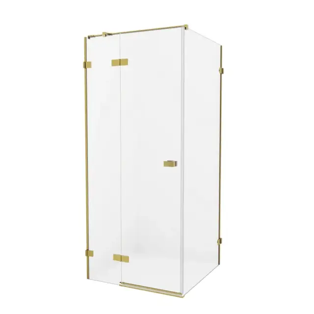 Душевое ограждение NEW TRENDY AVEXA GOLD BRUSHED 80x90x200 EXK-1732 (брашированное золото)
