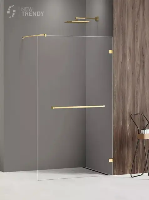 Душевое ограждение NEW TRENDY AVEXA GOLD SHINE 130x200 EXK-7074 (золото)