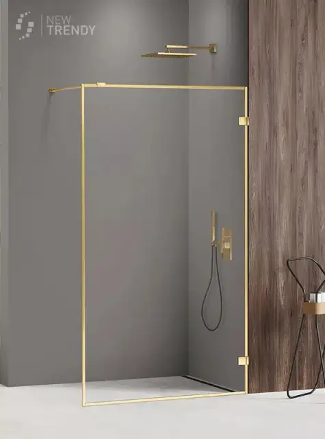 Душевое ограждение NEW TRENDY AVEXA GOLD SHINE 70x200 EXK-2158 (золото)