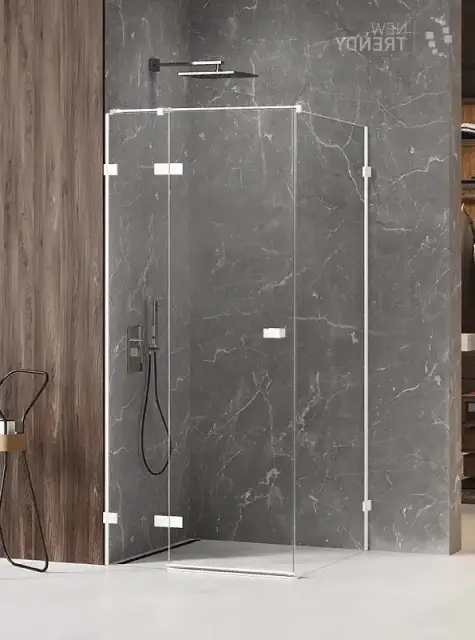 Душевое ограждение NEW TRENDY AVEXA WHITE L 90x80x200 EXK-2708 (белый)