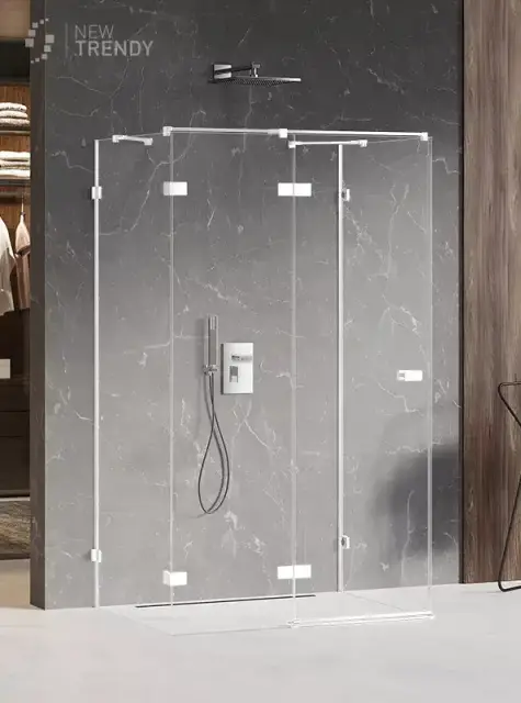 Душевое ограждение NEW TRENDY AVEXA WHITE L 90x90x200 EXK-2854 (белый)