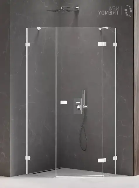 Душевое ограждение NEW TRENDY AVEXA WHITE R 100x80x200 EXK-3872 (белый)