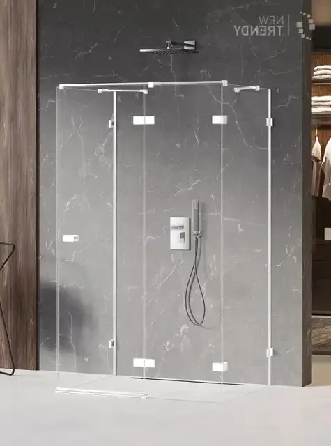 Душевое ограждение NEW TRENDY AVEXA WHITE R 110x80x200 EXK-2895 (белый)