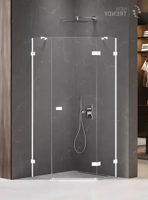 Душевое ограждение NEW TRENDY AVEXA WHITE R 90x90x200 EXK-3865 (белый)