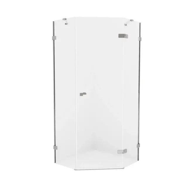 Душевое ограждение NEW TRENDY EVENTA R 90x90x200 EXK-4614 (хром)