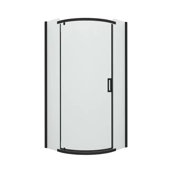 Душевое ограждение NEW TRENDY NEW KOMFORT BLACK 80x80x195 K-0468 (черный)