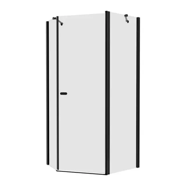 Душевое ограждение NEW TRENDY NEW SOLEO BLACK 100x80x195 K-0615 (черный)