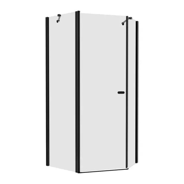 Душевое ограждение NEW TRENDY NEW SOLEO BLACK 100x80x195 K-0614 (черный)