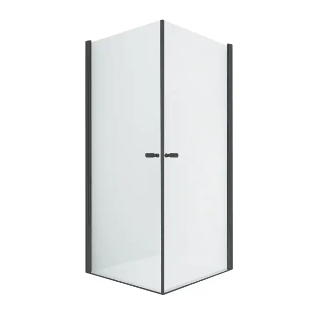 Душевое ограждение NEW TRENDY NEW SOLEO BLACK 2D 80x100x195 D-0230A/D-0232A (черный)